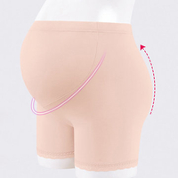 Lace High Waisted Support Hip-lifting Boyshorts Breathable Maternity Panties