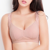 Lace Knitted Wireless Seamless Removable Padded Thin Sleeping Bra