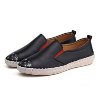Ladies Casuall Flat Shoes Soft Round Toe Shoes Simple Slip On Loafers