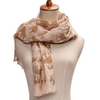 Ladies Cute Elephant Animal Print Infinity Scarf Viscose Loop Scarf
