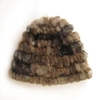 Ladies Fluffy Russian Cossack Rabbit Fur Knitted Winter Warm Ski Cap
