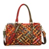 Ladies Genuine Leather Handbags Shoulder Bags Random Color Weave Bag