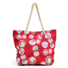 Ladies Reusable Canvas Shoulder Bag Shopping Tote Handbag
