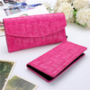 Ladies Weave Folding Long Wallet 2PCS Card Slots Purse Phone Bag