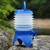 LANLAND 5L Outdoor Camping Telescopic Folding Water Storage Buckets Drinking Bucket