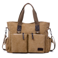 Large Capacity Men Women Canvas Multifunctional Crossbody Bag Canvas Outdoor Handbag