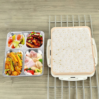 Large Capacity Rectangular Insulation Lunch Box Stainless Steel Food Storage Container