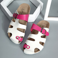 Large Size Hollow Out Buckle Slip On Backless Beach Slippers