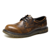 Large Size Men British Style Low-Top Lace Up Big Head Leathe