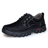 Large Size Men Genuiner Leather Wearable Outdoor Lace Up Cas