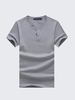 Large Size Mens Summer Cotton Solid Color Crew Neck Short Sleeved Basic T Shirts