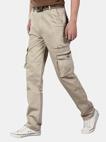Large Size Military Multi-pocket Regular Fit Casual Cargo Pants for Men