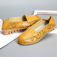 Large Size Pattern Breathable Soft Sole Flat Loafers