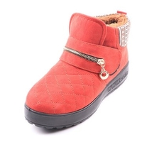 Large Size Winter Suede Keep Warm Hook Loop Ankle Snow Boots