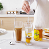 Large Stainless Steel Long Handle Spoon Ice Cream Tea Coffee Ladle Cocktail Teaspoons