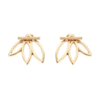 Leaf Flower Elegant Ear Stud Earrings