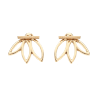 Leaf Flower Elegant Ear Stud Earrings
