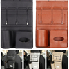Leather Chargable Car Storage Bag Seat Back Multi-Pocket Micro USB 8Pin Type-c Charging Cable
