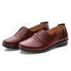 Leather Soft Sole Mother Work Shoes Flat Women Casual Shoes