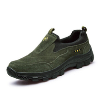 Leather Sport Running Outdoor Slip On Casual Athletic Hiking Sneakers