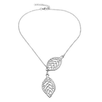 Leaves Bird Cross Infinity Pendant Clavicle Necklace