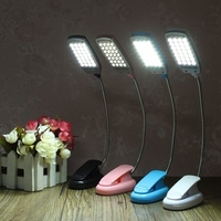 LED Flexible USB Reading Lamp Clip-on Desk Table Bed Laptop Light Home Office School Lamp