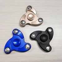 LED Light EDC Hand Spinner Finger Spinner Gadget Finger Spiral Reduce Stress Gadget 3Colors