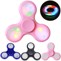 LED Light UP Fidget Hand Spinner Stress Reducer Finger Game Desk Toys Gift