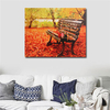 LED Lighted Maple Leaf Fall Autumn Canvas Picture Light Up Print Wall Art Home Decor