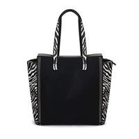 Leisure Zebra PU Leather Handbag