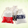 Linen Bag Drawstring Wedding Christmas Packaging Pouchs Gift Bags Small Jewelry Sachet Mini Jute Bag
