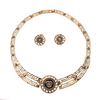 Lion Head Necklace Earrings Bracelet Ring Jewelry Set