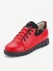 Lipstick Printing Lace Up Flat Athletic Casual Shoes