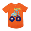 Little Maven Orange Lovely Car Boy Cotton Short Sleeve T-shirt Top