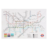 London Underground Metro Map Retro Wall Art Silk Poster