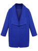 Long Sleeve Elegant Slim Solid Button Long Woolen Coat