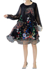 Long Sleeves Flowers Printed Dresses