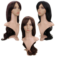 Long Wavy Curly Hair Full Wigs High-temperature Fiber Party Women 3 Colors