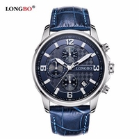 LONGBO Watch Stainless Steel Date Waterproof Luminous Sports Watch