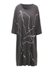 Loose Half Sleeve Printed Women Casual Round Neck Mini Dress