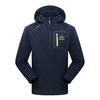 Loose Military Hoody Chest Zipper Pocket Trench Coat Jacket for Men