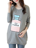 Loose Printed Long Sleeve Thicken Pregnant Woman Blouse