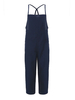 Loose Solid Strap Jumpsuit Dungaree Haren Overall Romper For Women