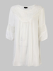Loose Women Pure Color Crochet Hollow Splicing Chiffon Blouse