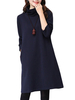 Loose Women Solid Turtleneck Long Sleeve Straight Dress
