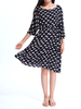 Loose Women Swan Animal Printed Bohemian Party Dress With Belt