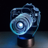 Loskii DL-3D7 Digital Camera 3D LED Lights Colorful Touch Night Light Christmas Gift