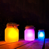 Loskii DX-818 Changeable Colorful Solar Power Glass Sun Jar Wedding Favors Gifts Party Home Decor
