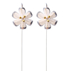 Lotus Flower Ear Line Earrings