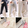 Lovely Girls Kids Toddler Bow Knee High Socks Colours Silk Bow Dress Stockings